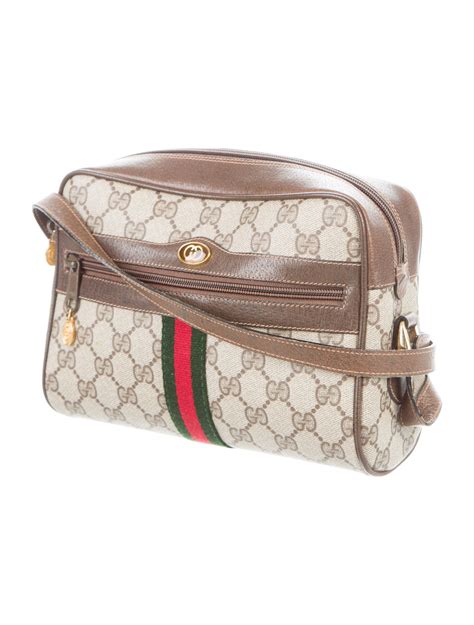 old gucci messenger bag|authentic vintage gucci crossbody bag.